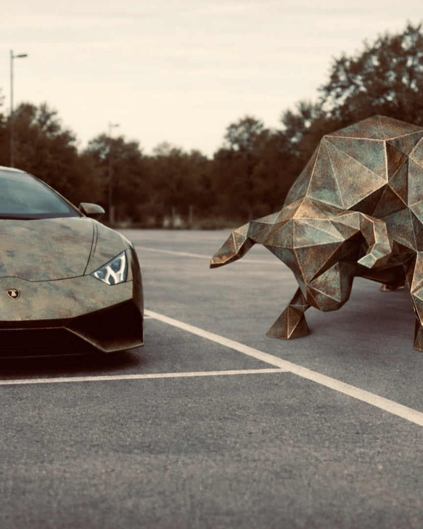 SCULPTURES METAL TAUREAU XXL