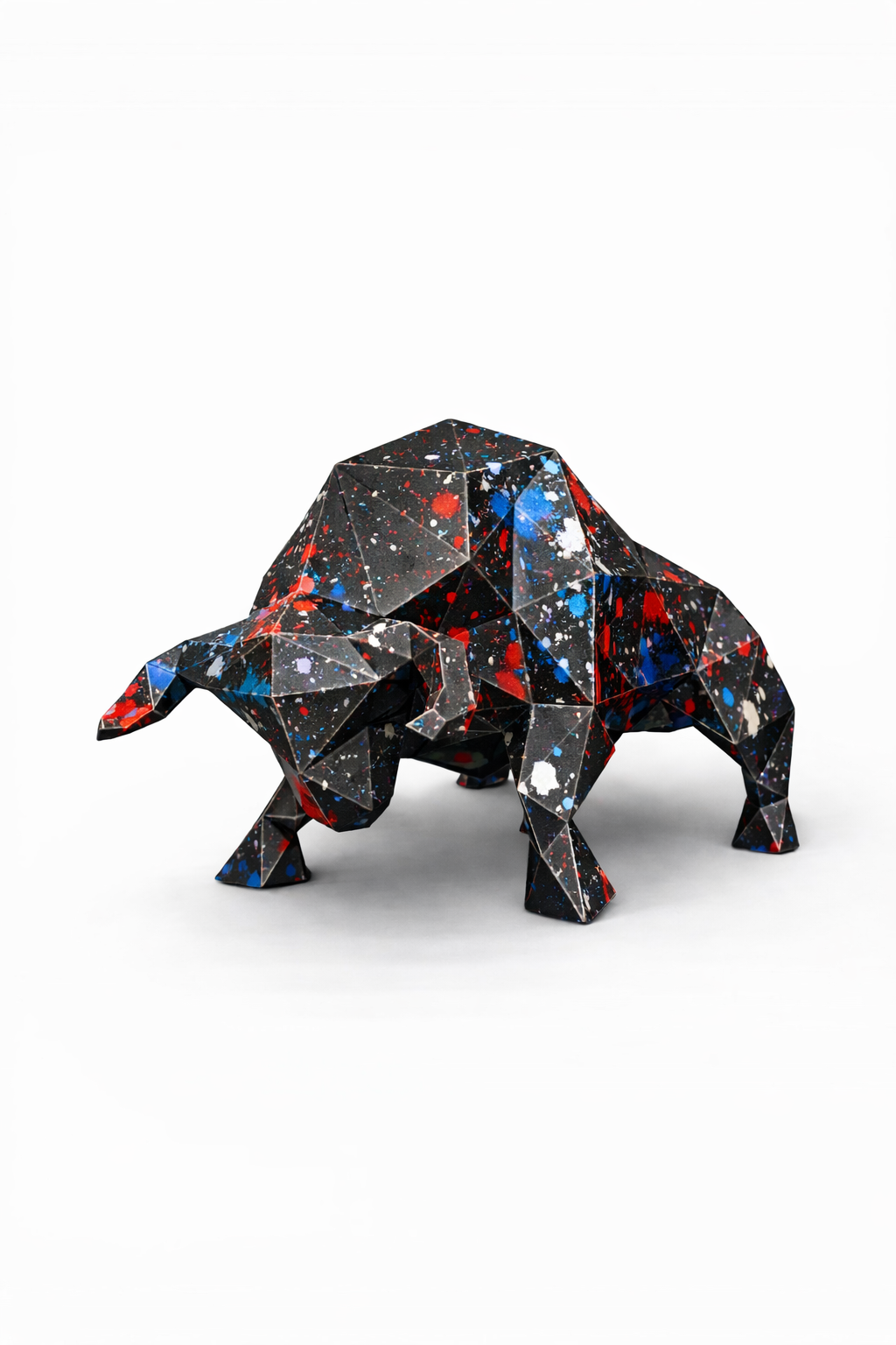 Sculpture taureau métal XL  originale en acier – œuvre de Dany Del Ragno