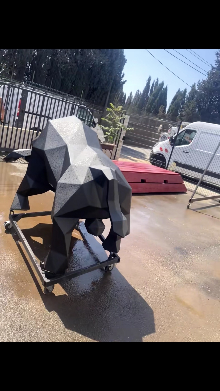 Sculpture Metal Taureau noir XL              ( VENDU )