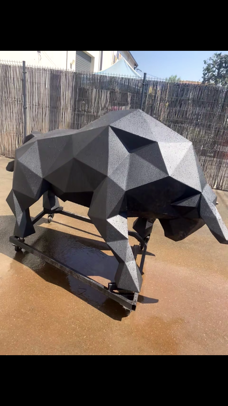 Sculpture Metal Taureau noir XL              ( VENDU )