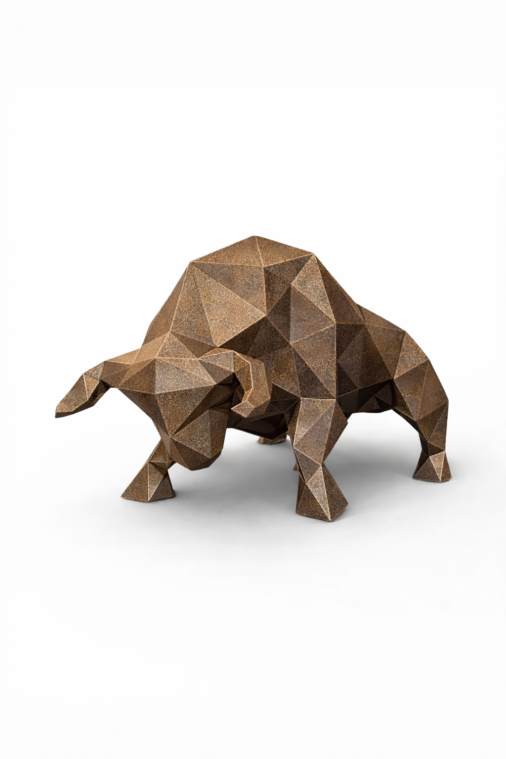 Sculpture taureau métal XXL originale en acier – œuvre de Dany Del Ragno